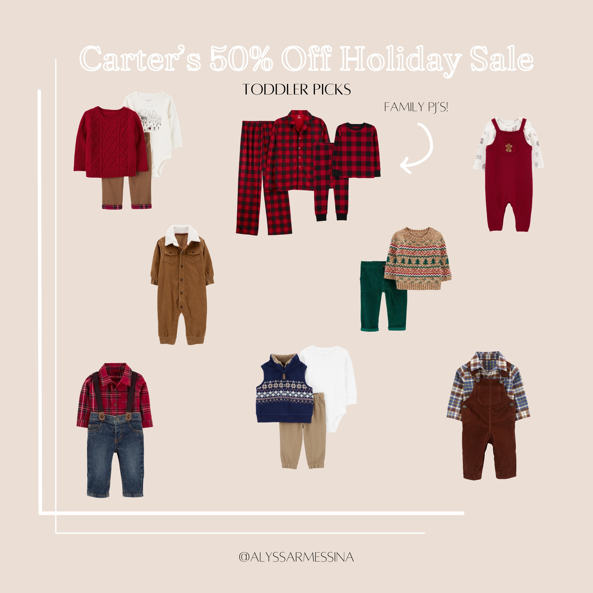 So many cute holiday outfits now 50% off at Carter’s!

Holiday outfits | toddler holiday outfits | toddler outfits | toddler boy outfits | Christmas outfits

#LTKsalealert #LTKHolidaySale #LTKHoliday