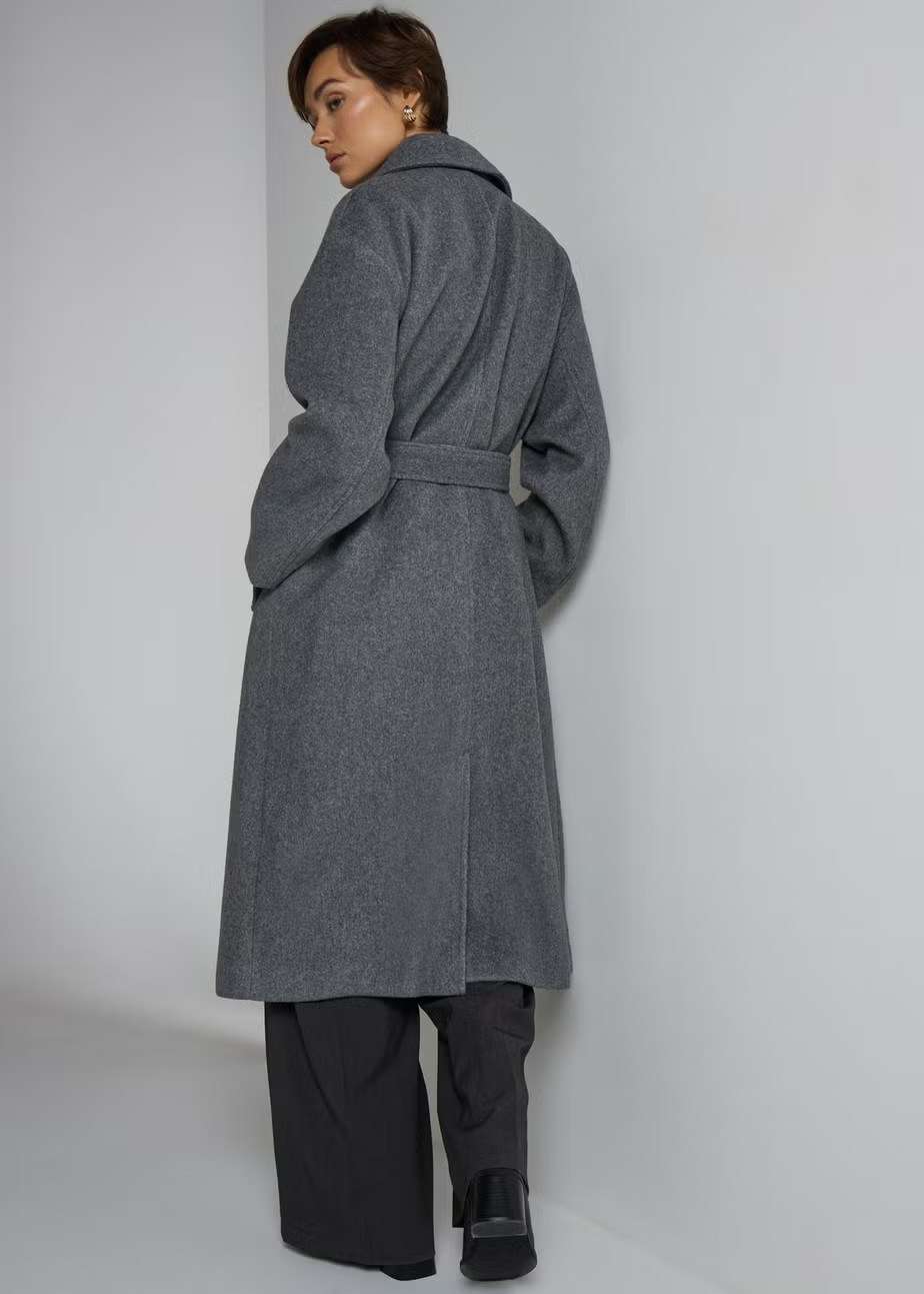 Et Vous Grey Smart Trench Coat | Matalan (UK)