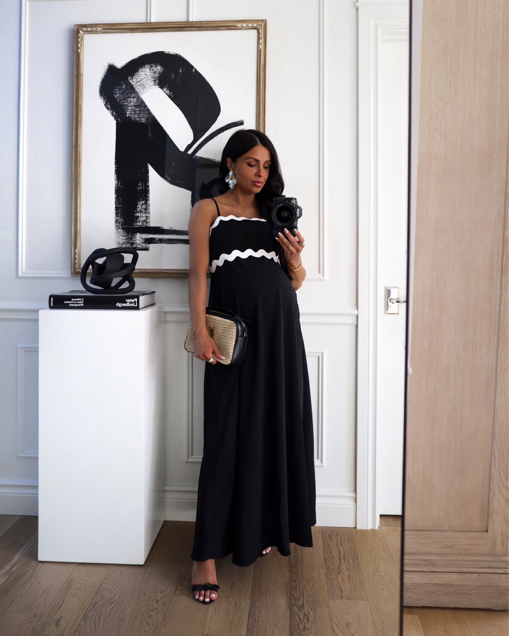 Amazon summer dress bump-friendly
Black and white maxi dress wearing a small


#LTKBump #LTKFindsUnder50 #LTKFindsUnder100