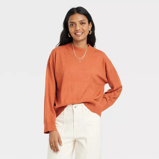 Women's Fine Gauge Crewneck Sweater - A New Day™ | Target