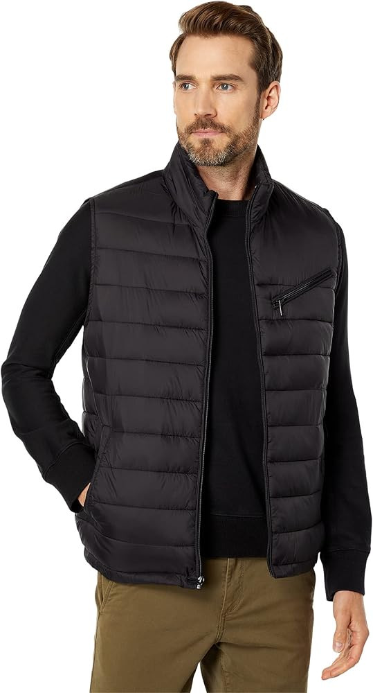 Cole Haan Men's Quilted Puffer Vest with Chest Zip Pocket | Amazon (US)