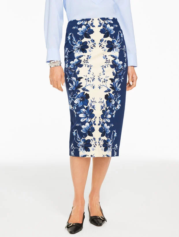 Pencil Skirt - Exquisite Blooms | Talbots