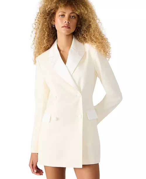 Steve Madden Women's Meridia Double Breasted Tuxedo Rompers - Macy's | Macy's