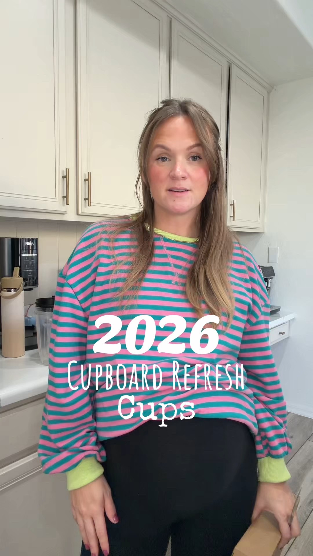 Home organization for the cups that are a disaster in your cabinets too 

#LTKvlog #LTKHome #LTKmomlife