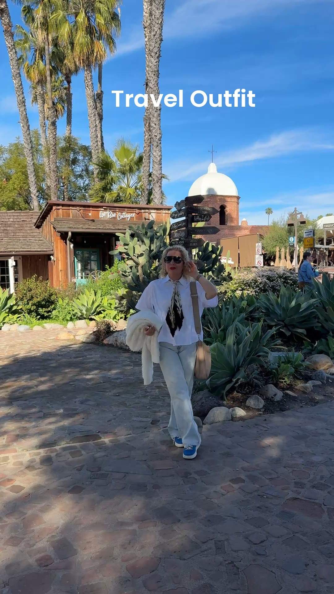 This is one of those outfits that feels like pajamas but looks put together.

The scarf is the hero here - instantly elevates a simple button-down without feeling fussy.

And these jeans? Soft, relaxed, walk-all-day comfortable.
If you’re into effortless, wearable pieces you’ll actually re-wear, this combo is it.

#LTKootd #LTKTravel #LTKOver40