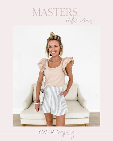 Masters outfit idea! Loverly Grey is wearing an XS in the top and shorts! Use code: LOVERLY10 for 10% off of the shorts! 

#LTKstyletip #LTKSeasonal #LTKFind