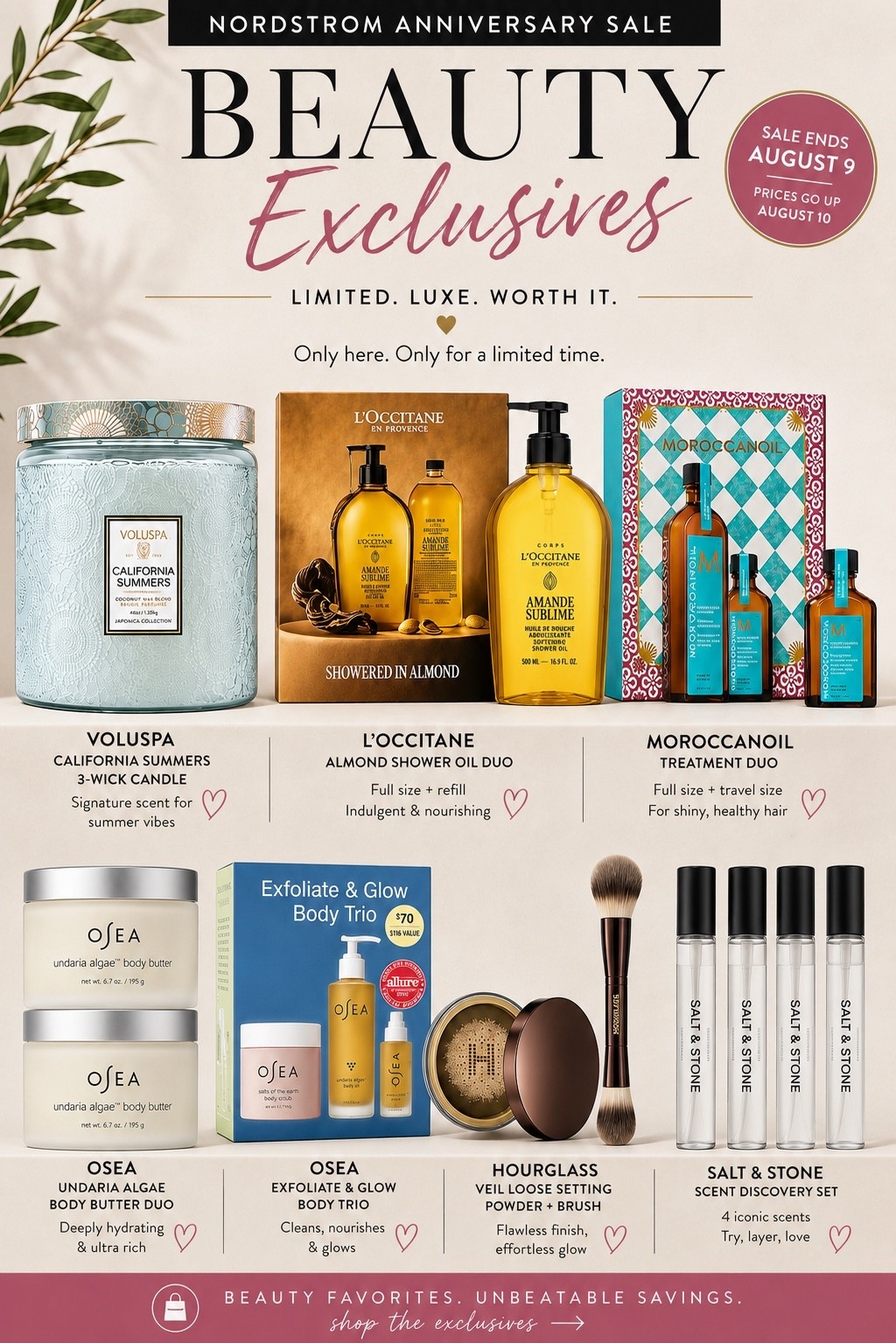The Nordstrom Anniversary Sale isn’t just about fashion…the beauty exclusives are some of the best deals of the year! 🤍
#nordstrom #anniversarysale
These are a few of my favorites, and they’re all at special Anniversary Sale pricing for a limited time.

✨ Prices go back up August 10!

#LTKBeauty #LTKSaleAlert #LTKselfcare