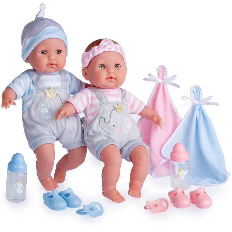 JC Toys Berenguer Boutique Twins 15" Soft Body Baby Doll Open/Close Eyes | Target