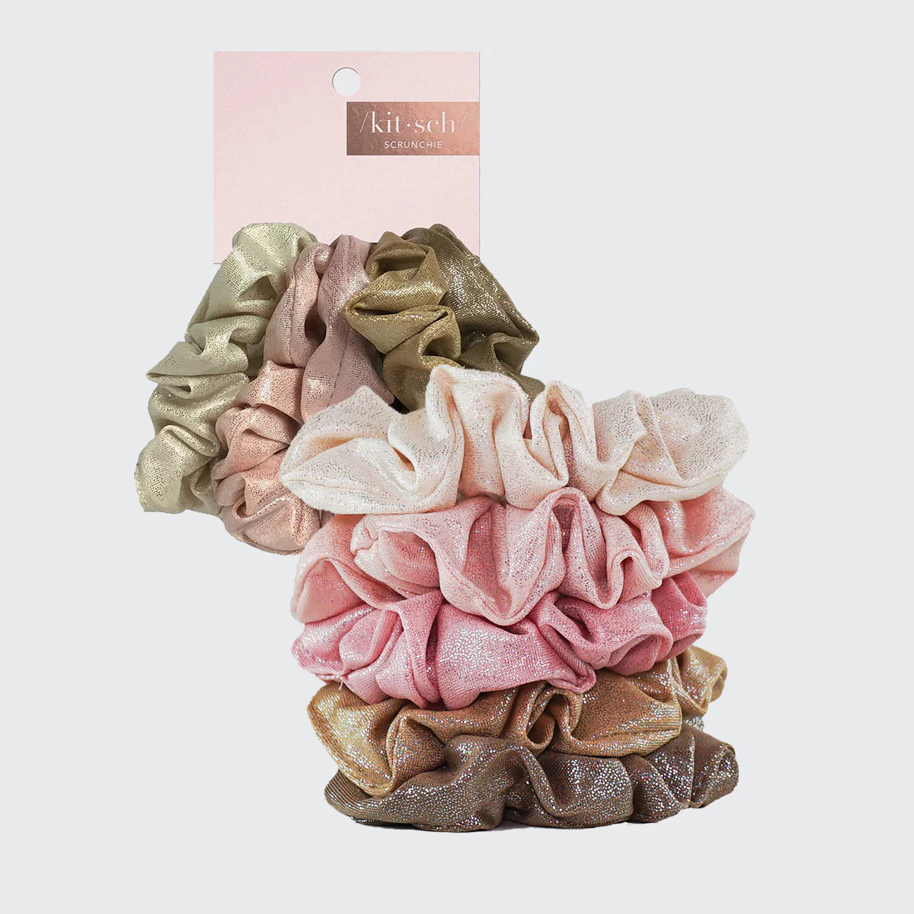 Metallic Scrunchies - Blush | Kitsch
