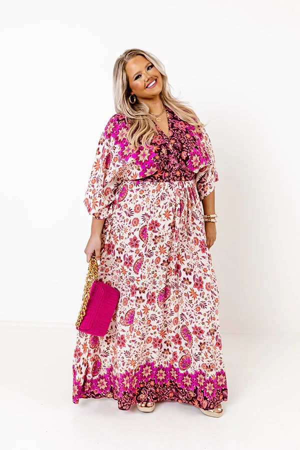 Fly Me To Fiji Floral Maxi Curves | Impressions Online Boutique