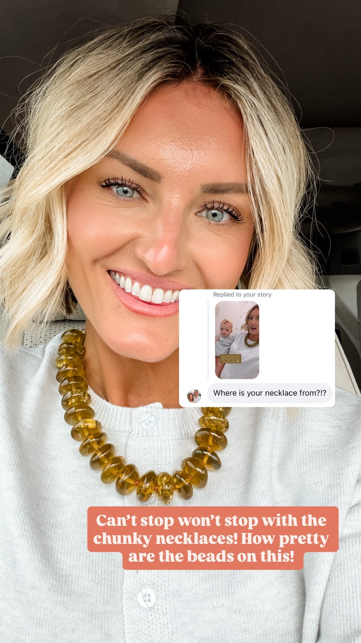 I wear a chunky necklace almost everyday it seems like! They are such a fun accessory to add to your looks!

Loverly Grey, Anthropologie, fall necklace, beaded necklace, fall accessories stories
