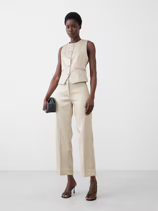 Satin Classic Vest | Banana Republic Factory
