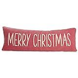 Mud Pie Merry Christmas Pillow, RED 12" x 35 1/2" | Amazon (US)
