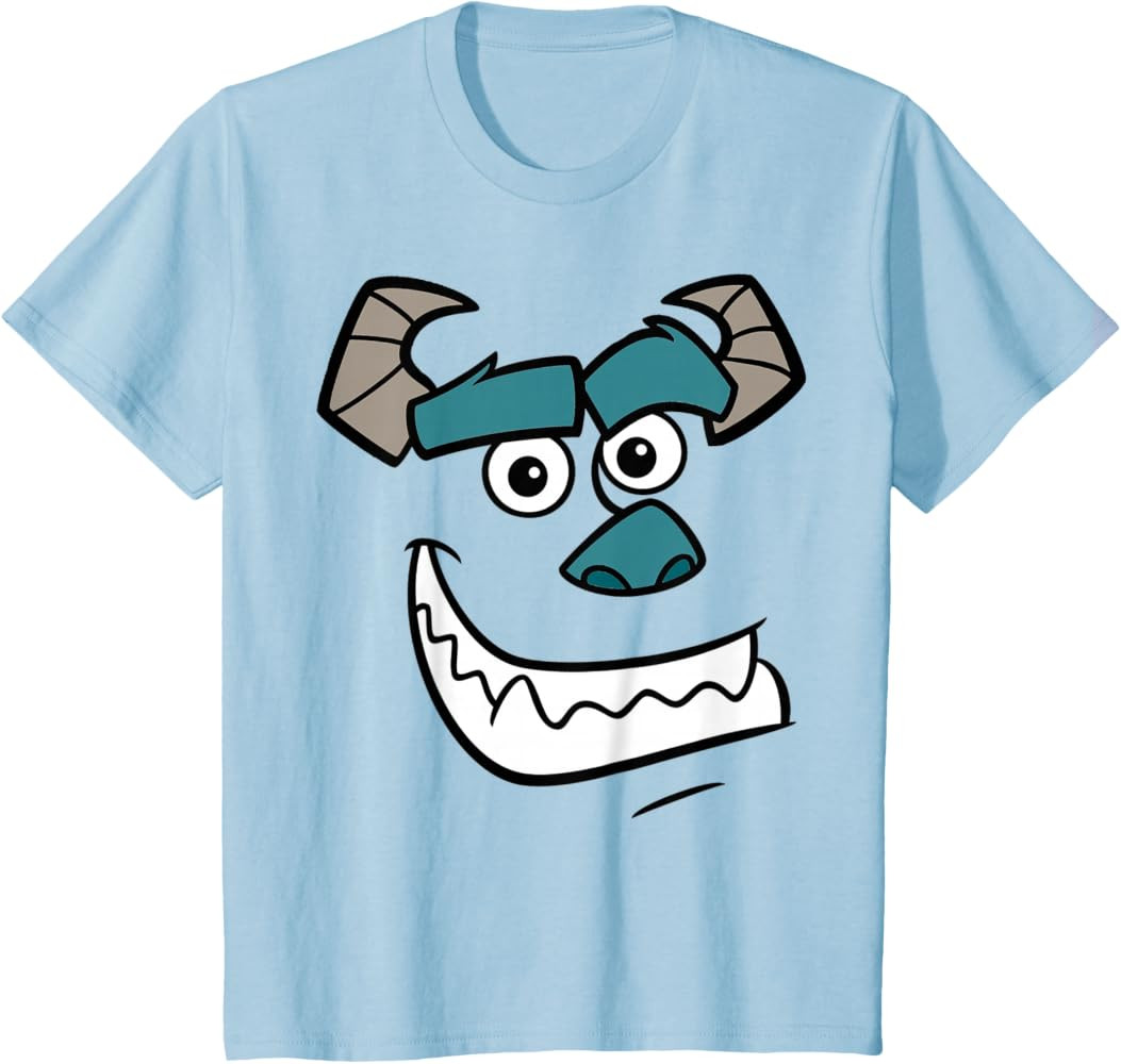 Disney Pixar Monsters Inc Sulley Face Costume T-Shirt | Amazon (US)