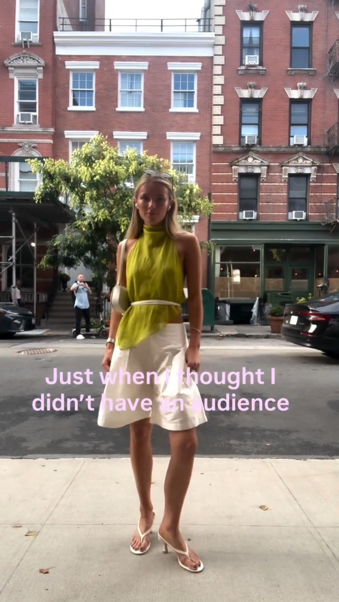 A pop of chartreuse and crisp white tailoring is my favorite formula for an elevated outfit. 🤍 The halter top, Bermudan shorts and Dolce Vita heels makes this look feel so polished.

Elevated casual
Date night look
Day to night look
Girls night out 
City style 
Vacation style

#LTKgrwm #LTKootd #LTKSeasonal