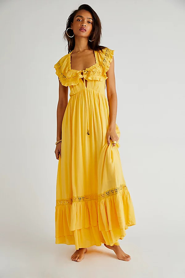Moonlight Ocean Maxi by Endless Summer at Free People, Sunset Gold, M | Free People (Global - UK&FR Excluded)