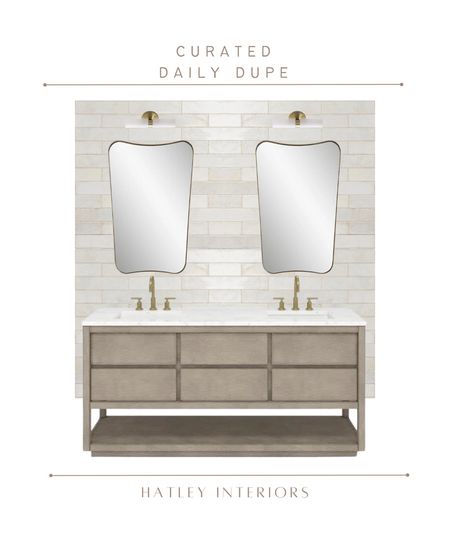 another way i’d style today’s daily dupe! 

TILE: Tilebar Kalay White 3x12 Glossy Ceramic Wall Tile

arhaus cassia wall mirror dupe, bathroom vanity mirror, curved mirror, bathroom decor, bathroom inspo, bathroom design, bathroom sconces, bathroom vanity 

#LTKsalealert #LTKhome