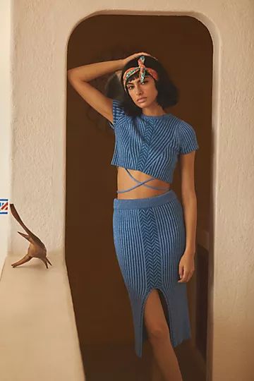 Knit Midi Skirt Set | Anthropologie (US)