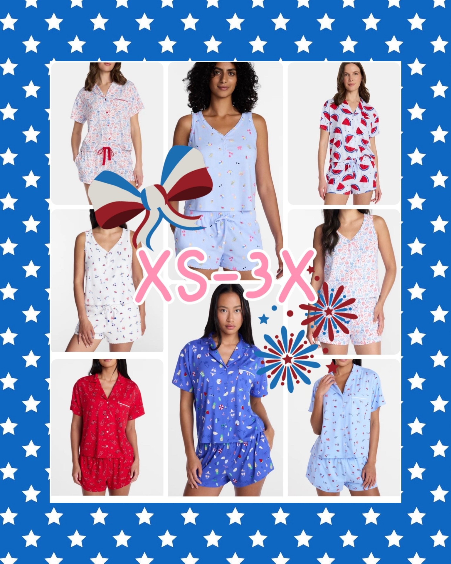 Patriotic Pajama Sets 🇺🇸✨ Preppy Fourth of July Loungewear XS–3X


The cutest red, white & blue pajama sets 🇺🇸✨ Perfect for the Fourth of July, summer mornings, and cozy nights at home. I love all the fun prints—from classic florals and sweet mini motifs to playful watermelon and festive patterns—plus both tank + shorts and button-up styles to choose from ❤️💙

Lightweight, comfy, and so easy to throw on for holiday weekends, lake days, or matching family moments. Such a fun way to add a preppy, all-American touch to your summer loungewear lineup ✨🇺🇸

fourth of july pajamas, patriotic pjs, red white blue outfit, summer pajama sets, preppy loungewear, grandmillennial style, walmart fashion finds, women’s sleepwear, holiday outfits, cozy summer sets

#LTKOver40 #LTKSeasonal #LTKHome