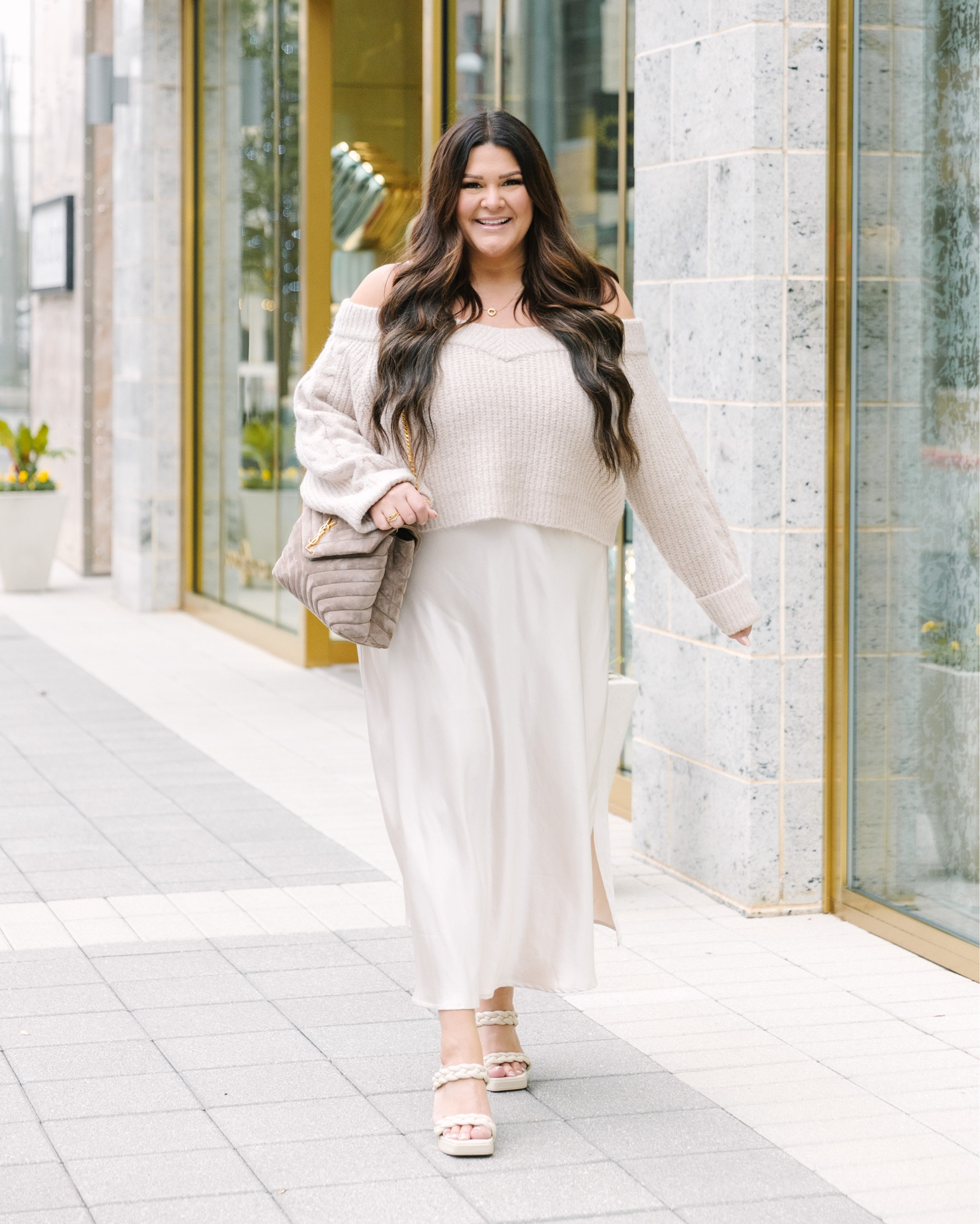 mare mare layered sweater and slip dress itsnicoleweisman on LTK Orchid Dress