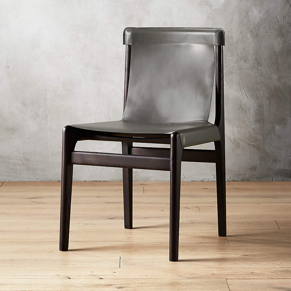 Burano White Leather Sling Chair + Reviews | CB2 | CB2