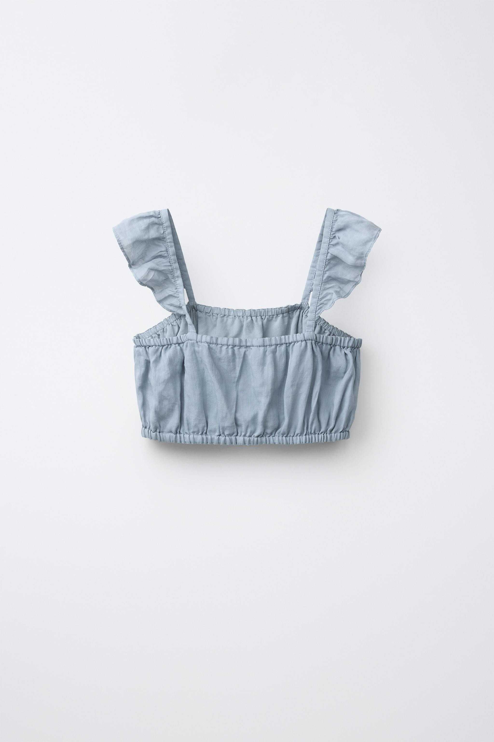 100% RAMIE CROPPED TOP | Zara Canada
