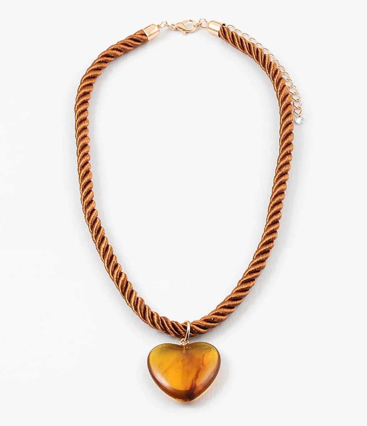 Sun-Warmed Amber Heart Necklace | Erin McDermott Jewelry