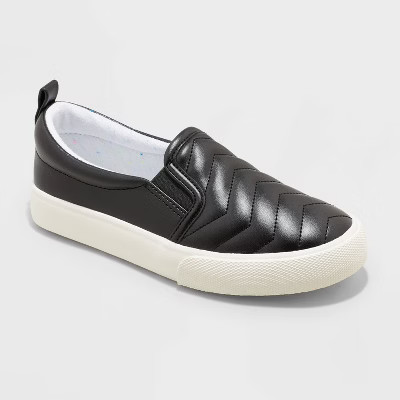 Girls' Nellie Slip-On Apparel Sneakers - Cat & Jack™ | Target