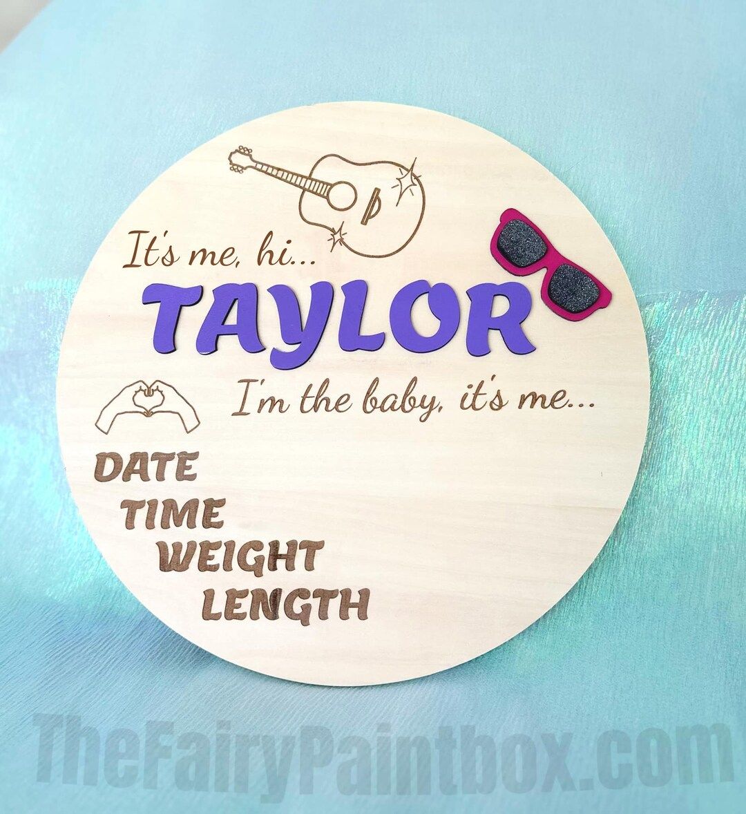 Lil Swiftie Birth Announcement Sign Taylor Baby Swift Newborn - Etsy | Etsy (US)