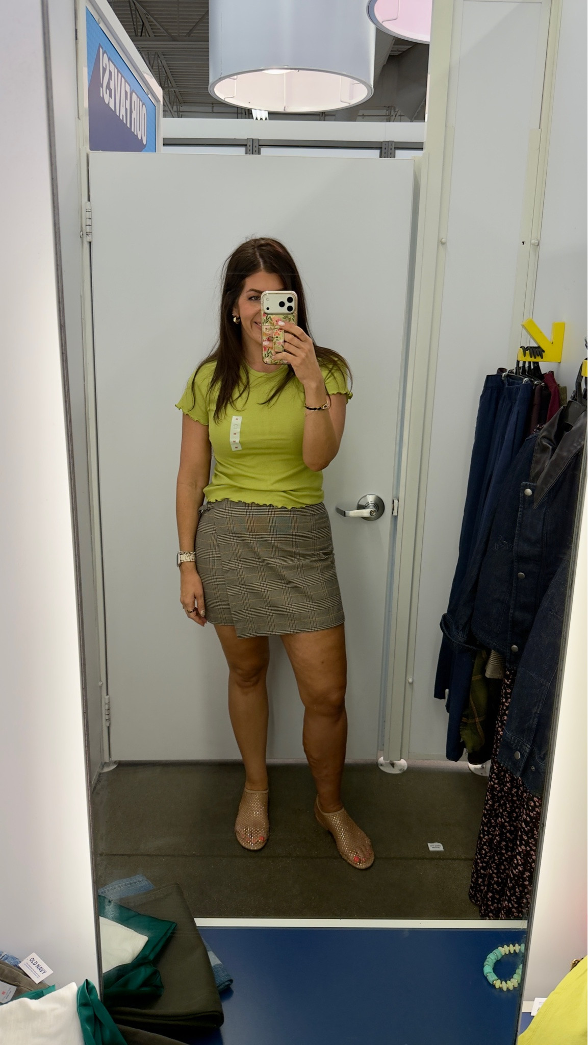 Old navy sale try on
In a medium tee and medium skirt- need a medium tall

#LTKMidsize #LTKSaleAlert #LTKTall