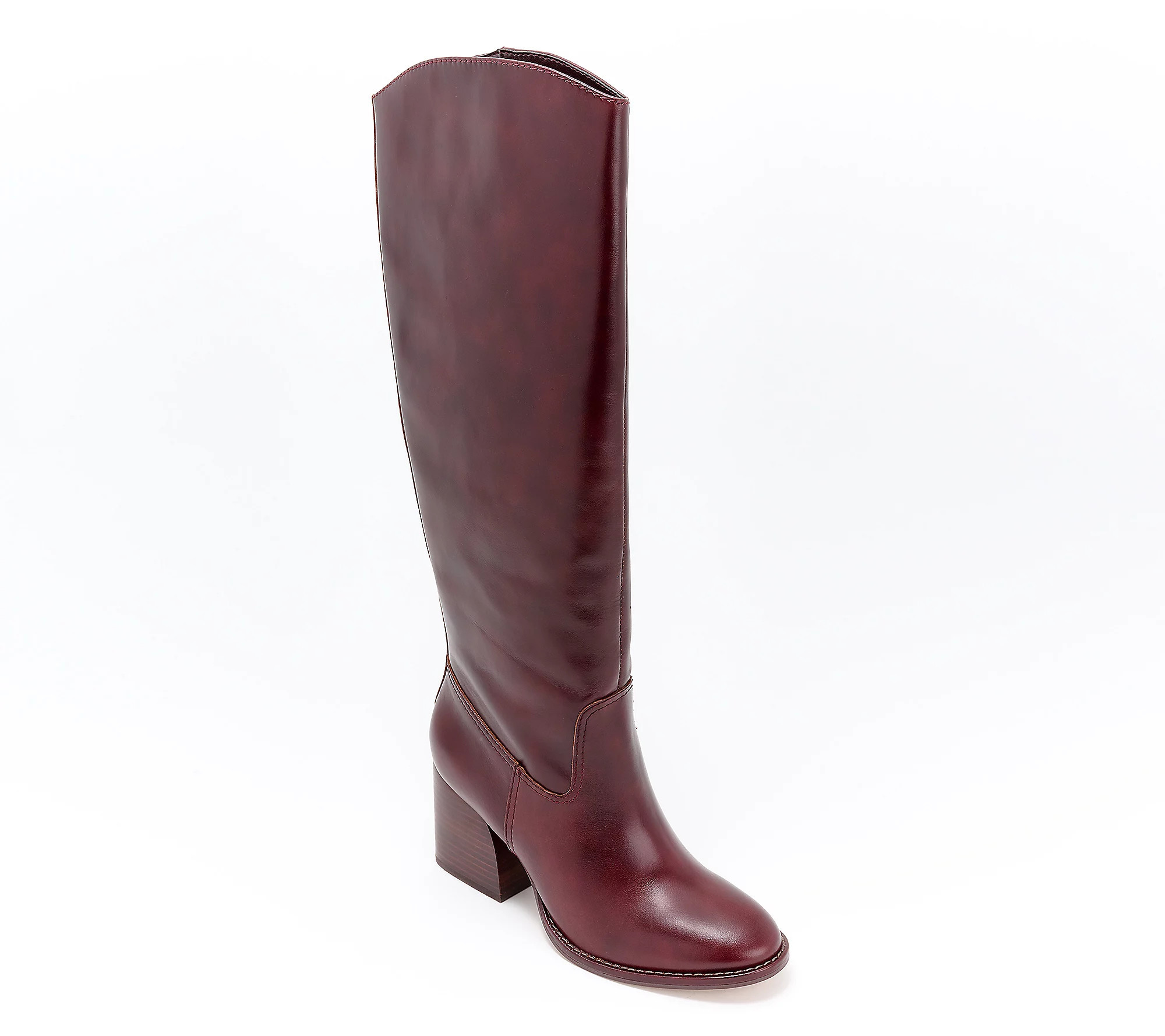 As Is Vince Camuto Leather Extra Wide CalfTall Boots- | QVC