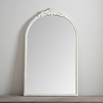 White Ornate Antique Catherine Mirror | Kirkland's Home