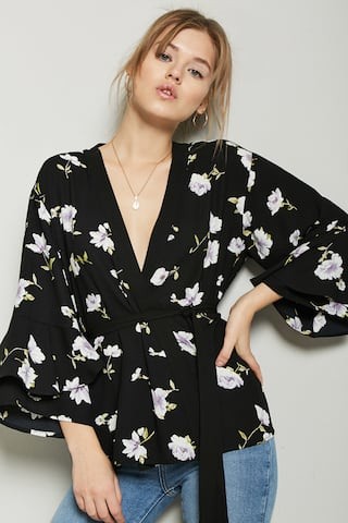 Plunging Floral Top | Forever 21 (US)