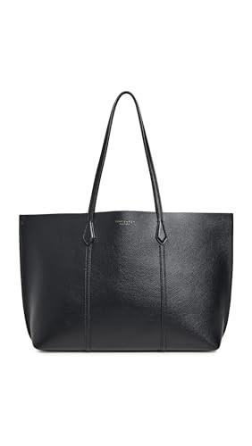 Tory Burch Women's Perry Tote, Black, One Size | Amazon (US)