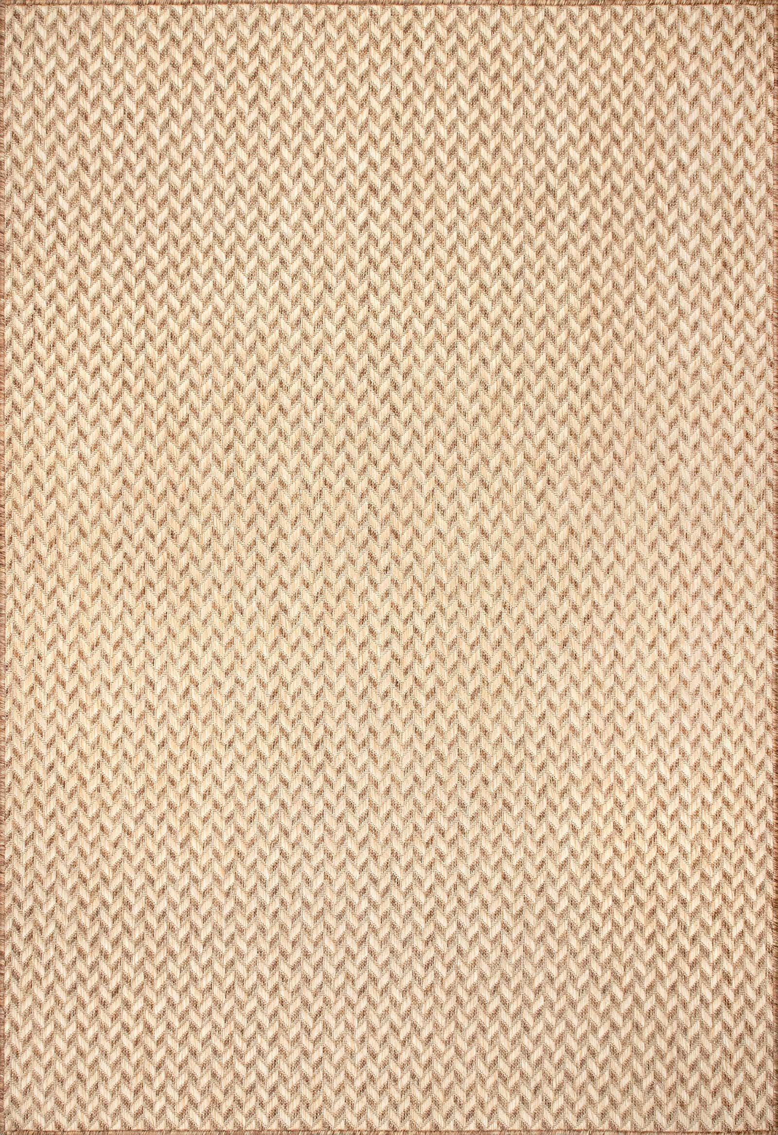 Taraji Herringbone Indoor/Outdoor Rug | Brown | Rugs USA