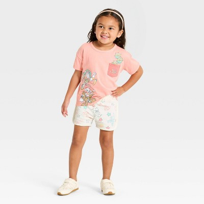 Toddler Girls' 2pc Disney Toy Story T-Shirt & Short Set - Pink 4T | Target