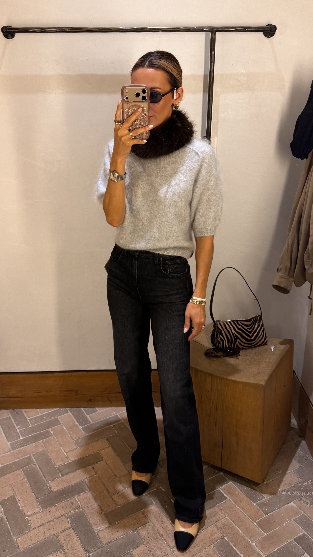 I didn’t know I needed these! Jeans are the perfect straight leg fit/tts cashmere fuzzy pullover xs, faux fur headband and sunnies are such a vibe!

#LTKootd #LTKgrwm #LTKSeasonal