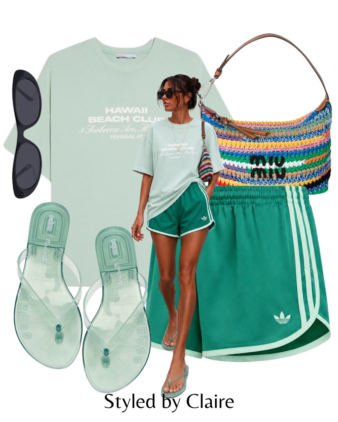 TURQUOISE ADIDAS 3S🧚🏼
Tags: bershka oversized Hawaii tshirt miu miu crochet shoulder mini bag transparent flip flops revolve sunglasses sprinter shorts mini airport outfit cool girl city break holiday vacation summer style

#LTKsummer #LTKstyletip #LTKbag