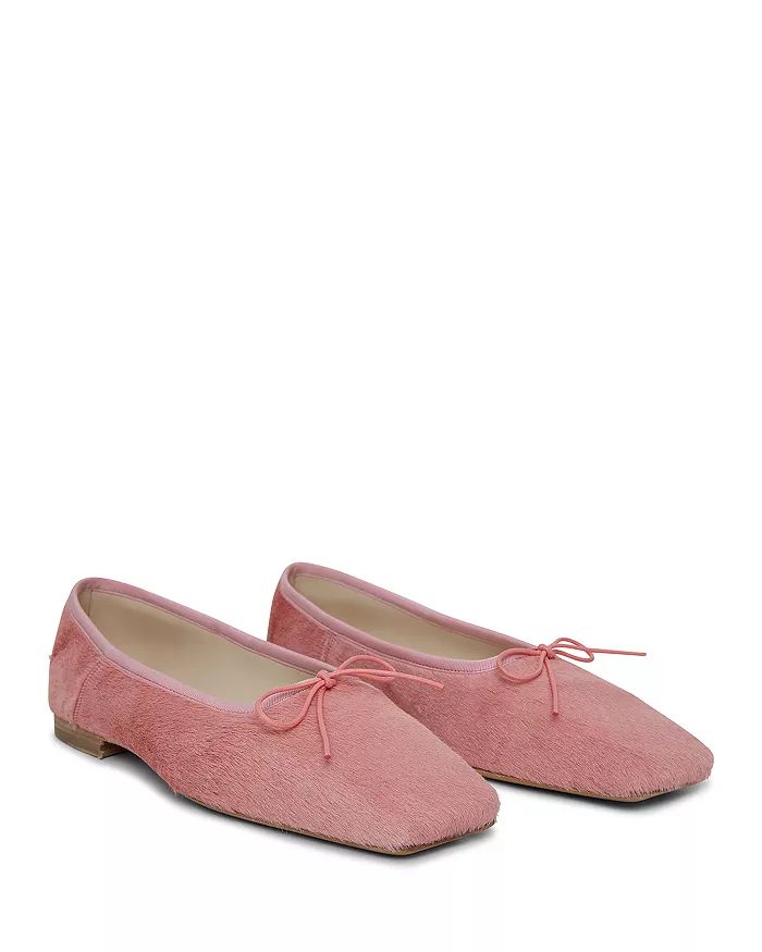 Women's Square Toe Bow Accent Ballet Flats | Bloomingdale's (US)