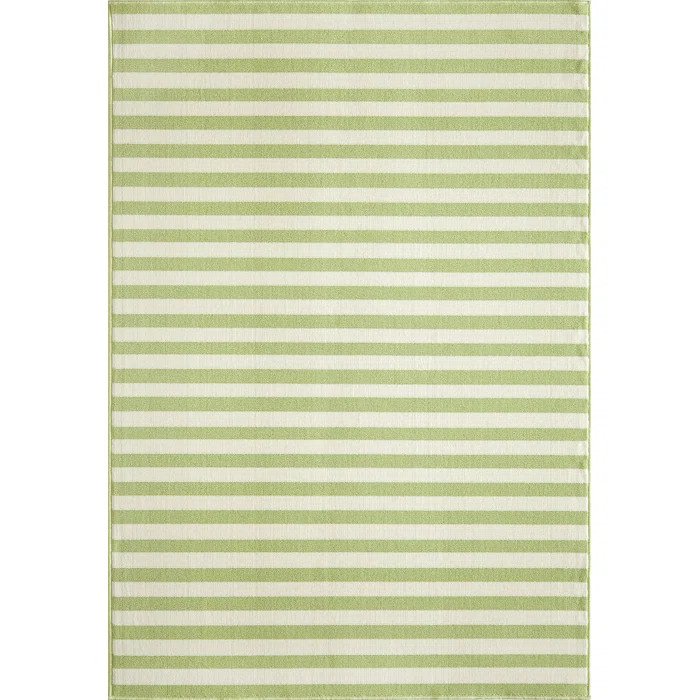 Yepez Green/White Indoor/Outdoor Rug | Wayfair North America