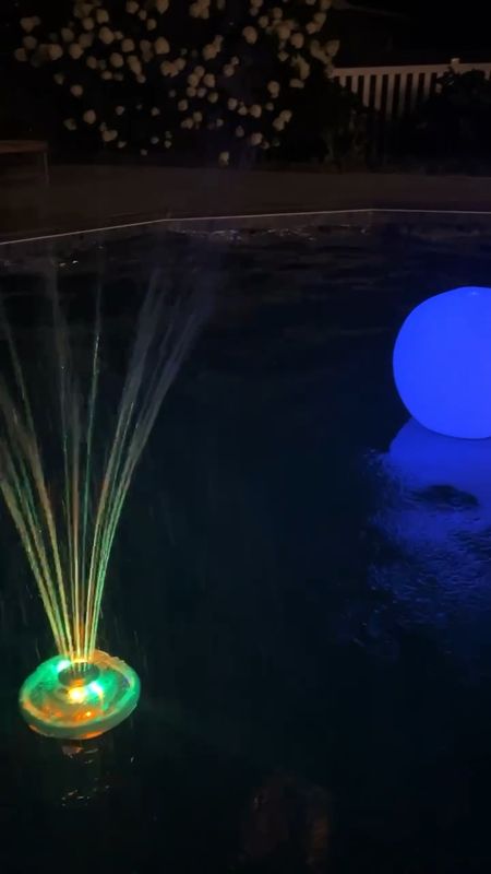 Light up floating pool balls and fountain!

#LTKVideo