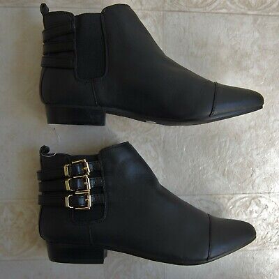 Vince Camuto Women's Classic Black Low Heel Davilla Leather Ankle Boots Sz 6 New | eBay US