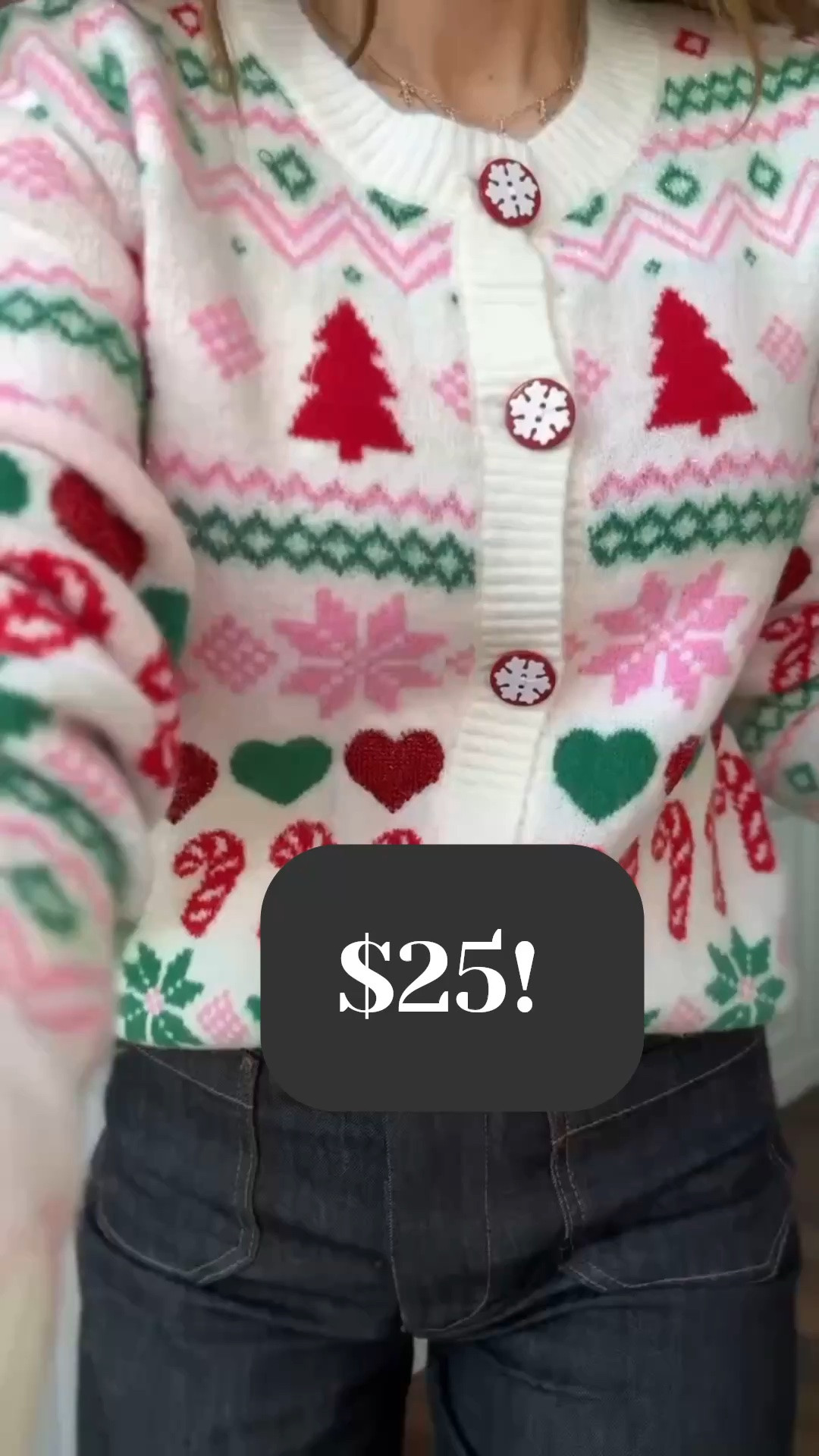 How FUN is this cardigan from @Walmart!? I am in a small! This would be perfect for a class party