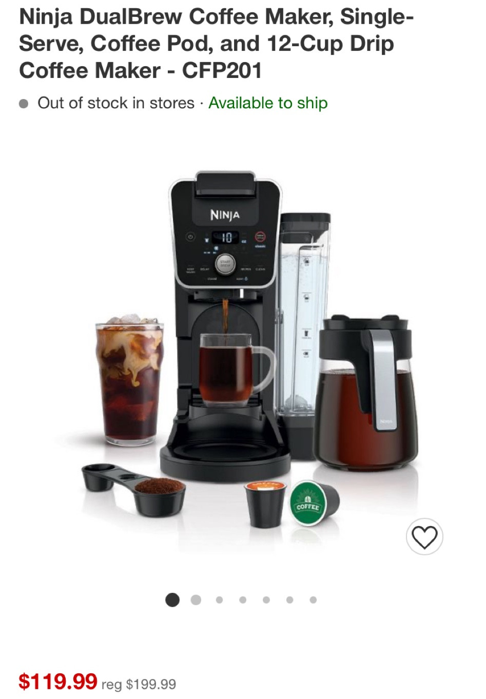 Ninja Coffee maker! 

#targetsale #fallsale #coffeemaker #home

#LTKhome #LTKsalealert #LTKHoliday