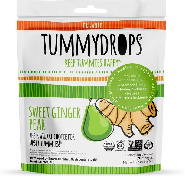 Non-GMO Project Verified Sweet Ginger Pear Tummydrops, 30 count | Walmart (US)