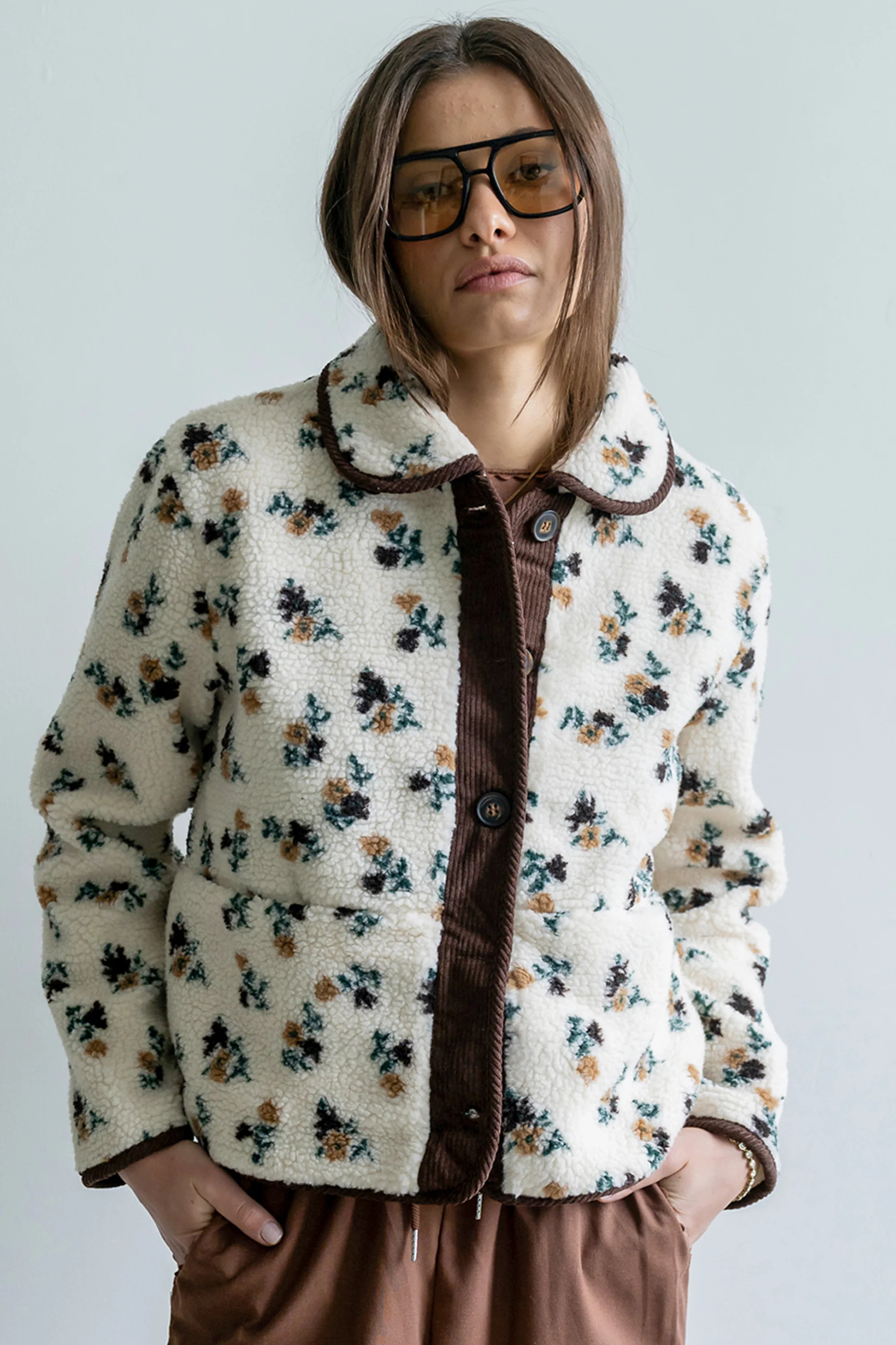 Kinsley Floral Sherpa Jacket | Böhme US
