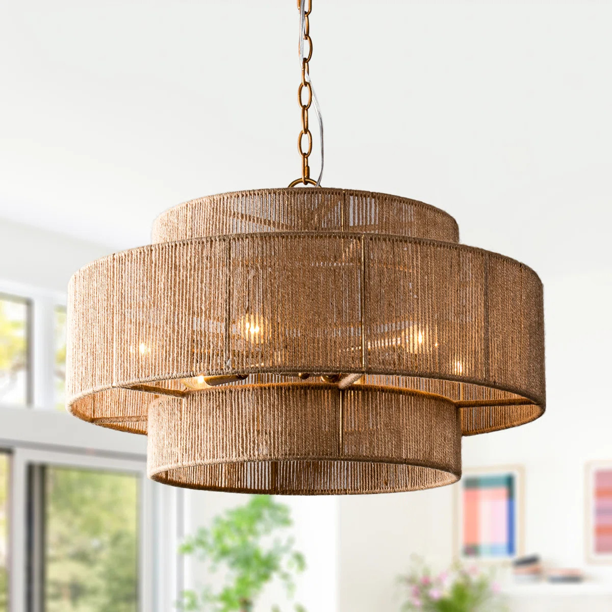 Breakwater Bay Luzerne 6 - Light 3-Tier Drum Chandelier & Reviews | Wayfair | Wayfair North America