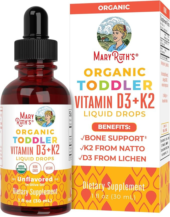 Vitamin D3 | Vitamin K2 | Vitamin D3 K2 Drops | K2 D3 Vitamin Liquid Supplement for Toddlers | Ki... | Amazon (US)