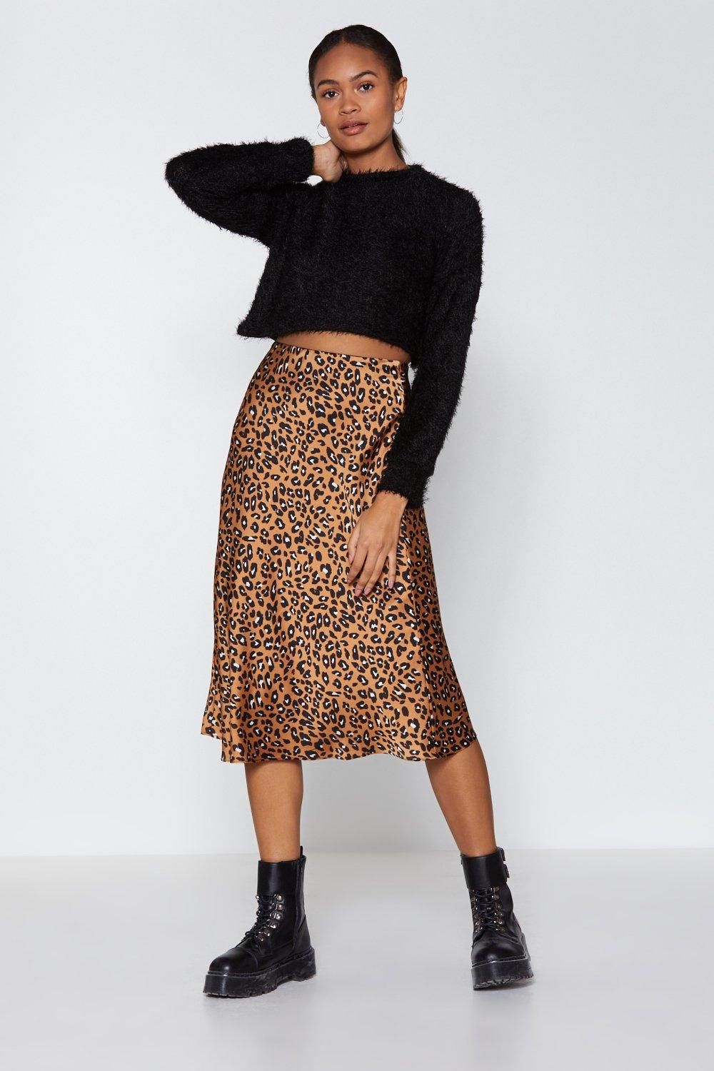 Come Down Leopard On 'Em Midi Skirt | NastyGal (US & CA)