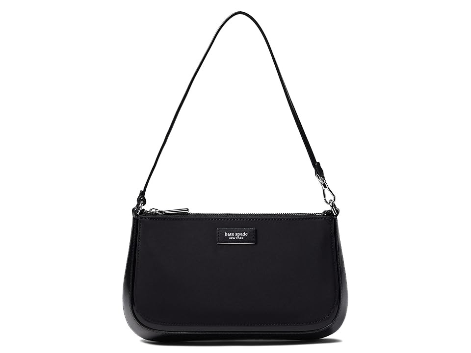 Kate Spade New York Sam Icon KSNYL Mini Pouchette (Black) Handbags | Zappos